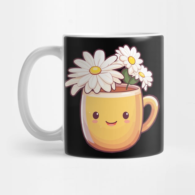 Cute camomile tea cup of calm by Piggy Boxer